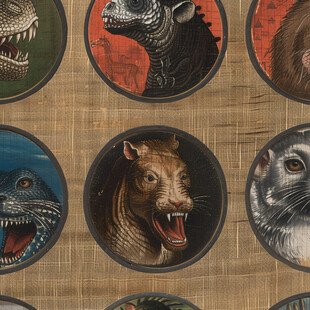 恐龙餐厅装饰画