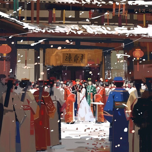横店插画