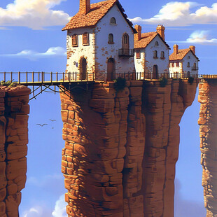 超现实主义的城堡