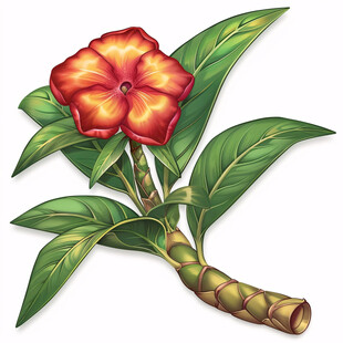 扶桑花插画