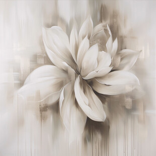 高精手绘黄金拉丝花卉