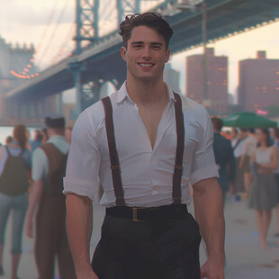 风流寡妇男宾客服装