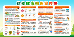 秋季健康教育宣传栏