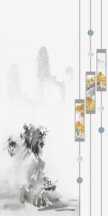 中式山水玄关