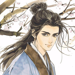 原创手绘古装美男