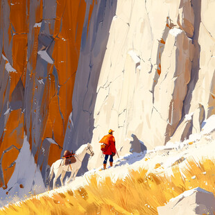 人物大场景插画