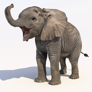 写实风大象
