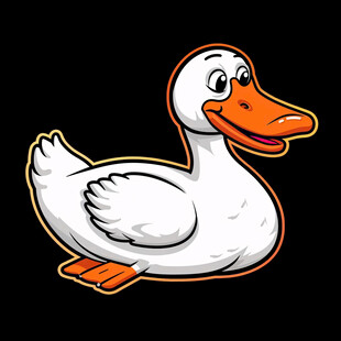 鸭子卡通吉祥物