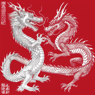 正龙水龙行龙图腾龙纹