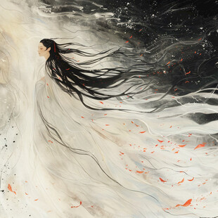 古风仙女人插画