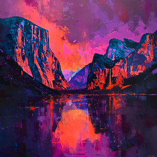幻彩艺术山水风景