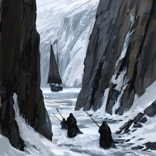 雪山原画