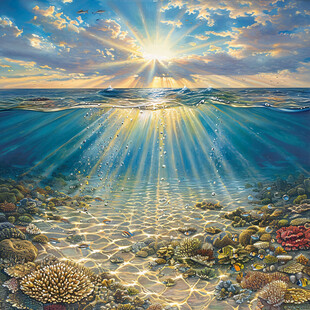 阳光和海底