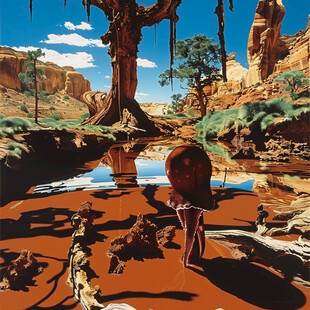 外星球幻想场景插画