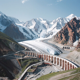 果子沟高架桥全景