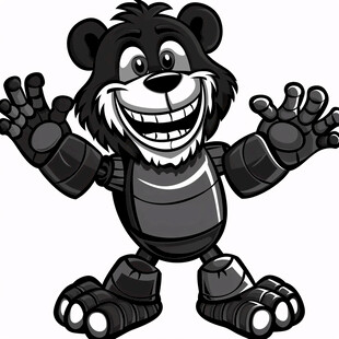 黑熊卡通形象