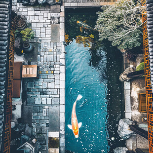 中式鱼池