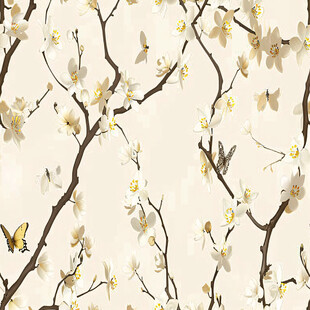 花开蝶舞 春意盎然