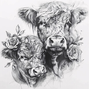 母牛与玫瑰 温柔守护