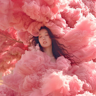 梦幻少女 粉色云海