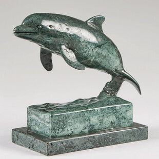 海豚铜雕