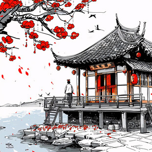 江南水乡 古宅春意浓