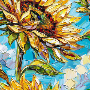 向日葵的热情拥抱