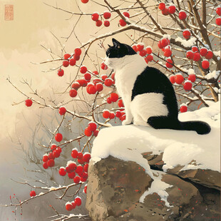 冬日暖阳里的猫咪