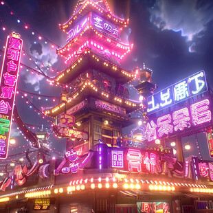 夜色霓虹 东方魅力