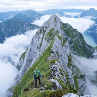 山顶云海 一步一景