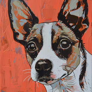 灵动的小狗眼神