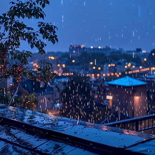 雨夜城市 静谧温柔