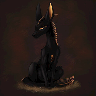 黑暗中的金色之眼