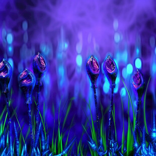梦幻紫光花海