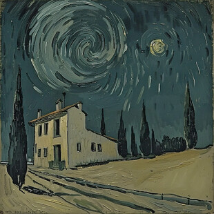 星空下的静谧小屋