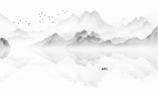 意境山水背景