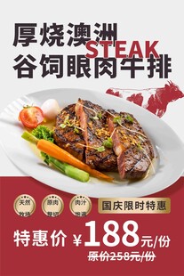 牛排海报
