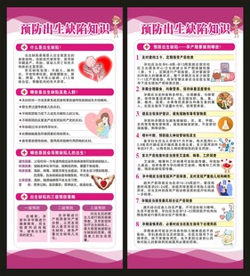 预防出生缺陷展架