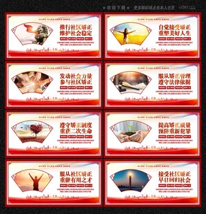 社区矫正展板