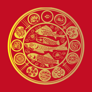剪纸团圆饭