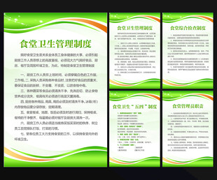 食堂制度展板