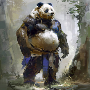 熊猫拟人