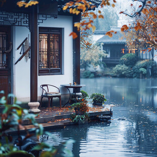 秋雨园林