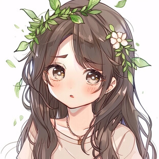 长发少女圆眼