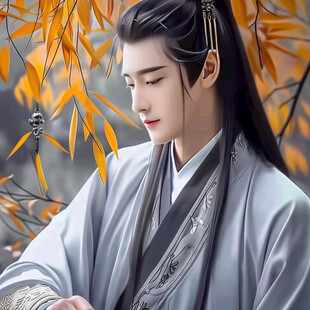 原创手绘古装美男
