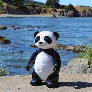 可爱的充气熊猫