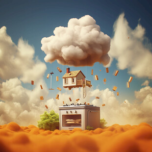 食品类目创意空间合成