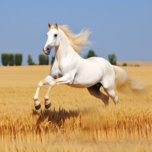 奔跑腾空骏马