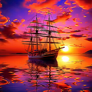 扬帆启航高清画