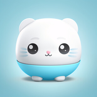 原创卡通智能小猫